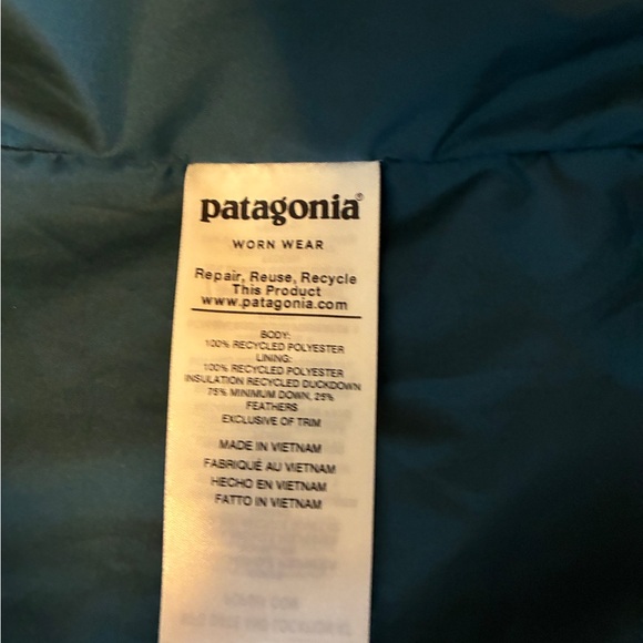 Patagonia Women's Down With It Insulated Puffer Jacket Piki Green, Size M, EUC - Picture 5 of 6